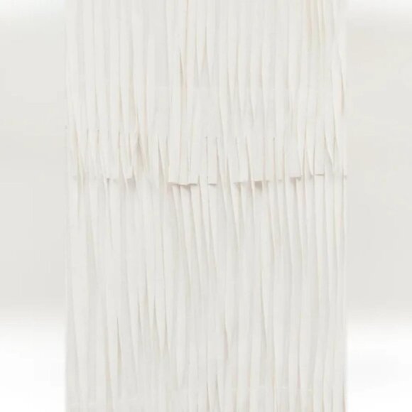 ZARA FRINGED PENCIL SKIRT ZW COLLECTION - Picture 8 of 8